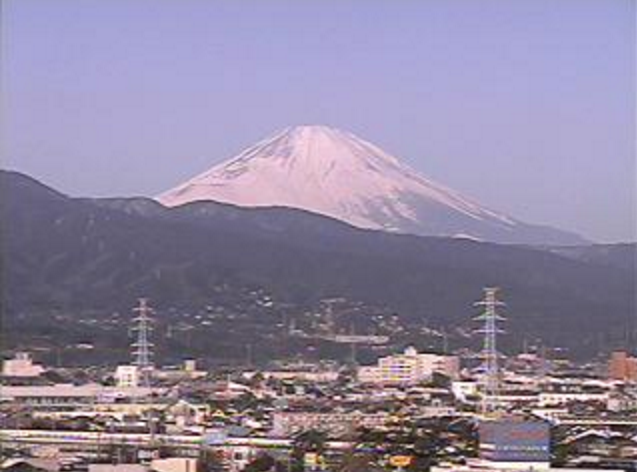 小田原市民会館から富士山・鴨宮方面