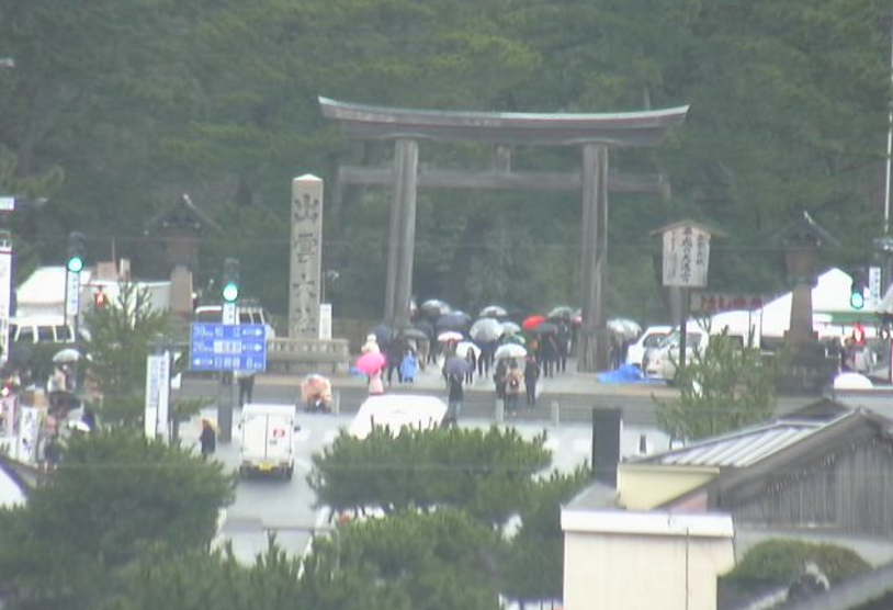 出雲大社神門通りライブカメラ(島根県出雲市大社町)