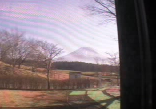 道の駅朝霧高原から富士山