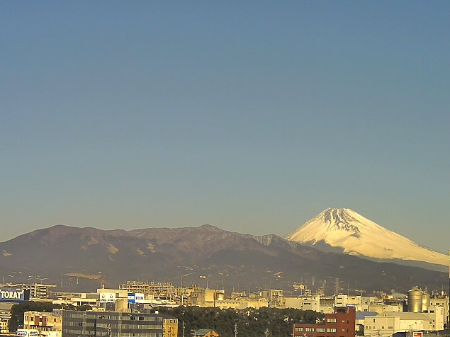 三島新聞堂ビル屋上から富士山