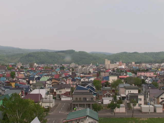 名寄市民文化センター(EN-RAYホール)から浅江島公園・名寄大学・名寄庁舎・名寄市立総合病院・名寄中学校・名寄曙橋