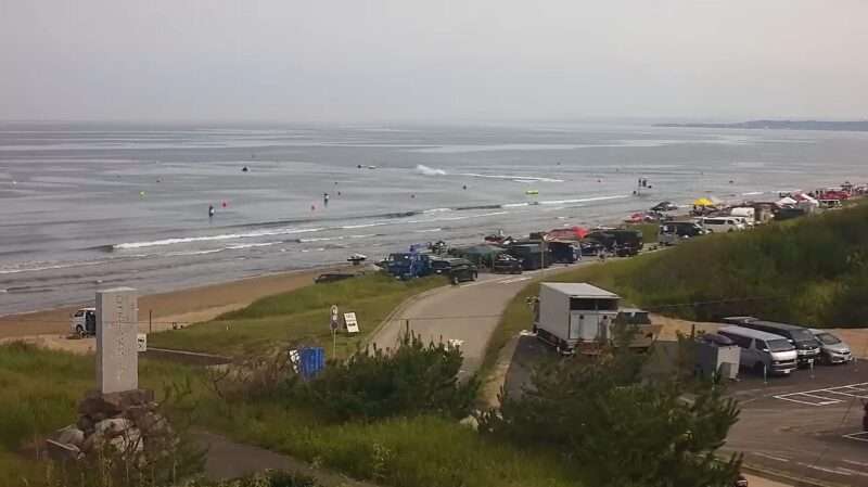今浜海岸千里浜なぎさドライブウェイ入口ライブカメラ(石川県宝達志水町今浜) 2026年7月11日(土)水上バイク全国大会(ALL JAPAN JET SPORTS SERIES)
