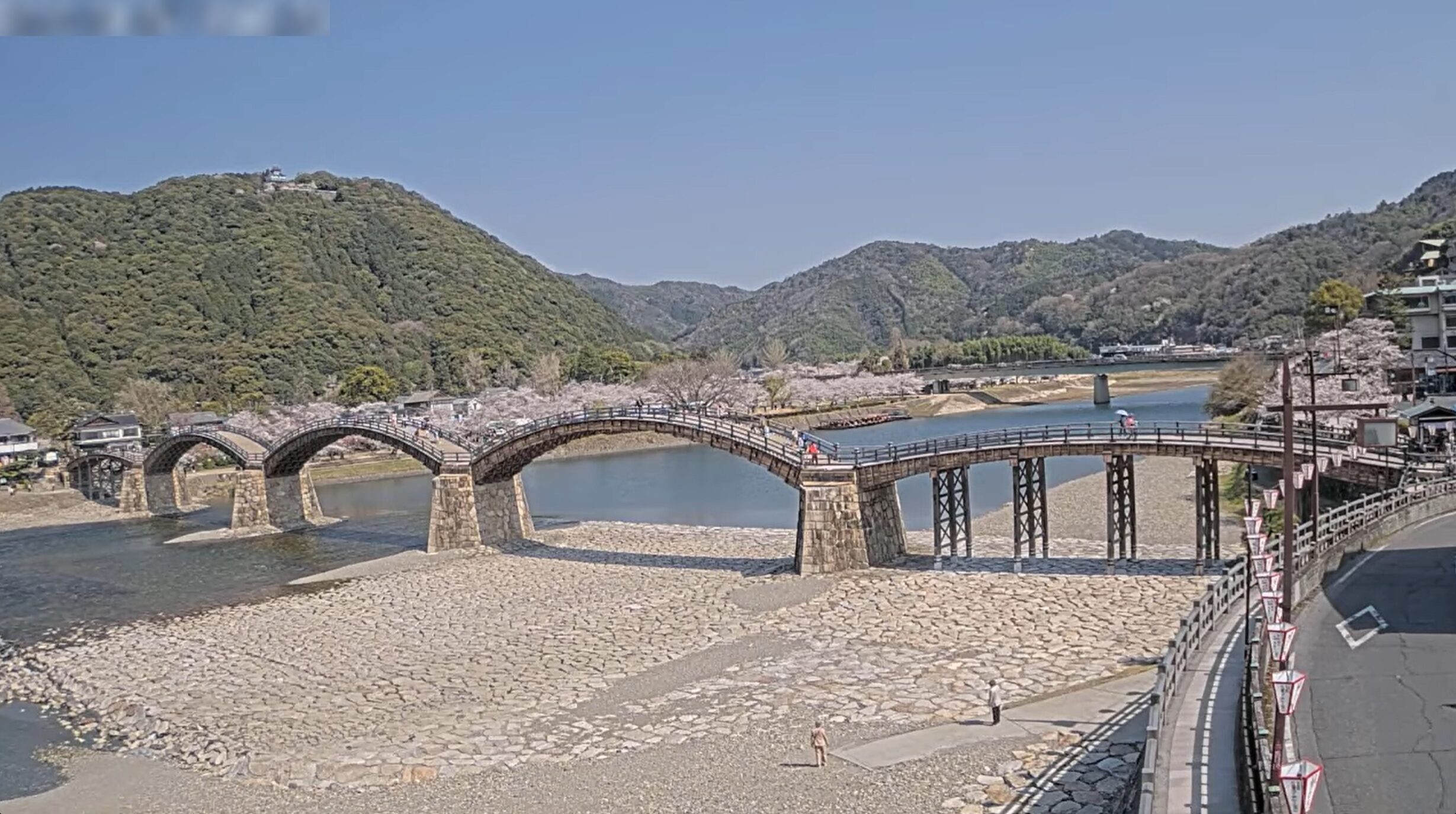 錦帯橋ライブカメラ(山口県岩国市岩国)
