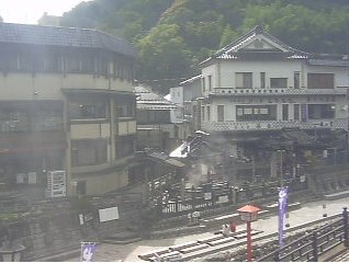 湯村温泉荒湯付近