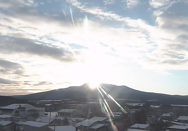 清里町役場から知床連山方面・海別岳方面・斜里岳方面・江鳶山方面