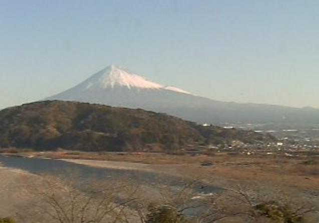 道の駅富士川楽座から富士山・富士川