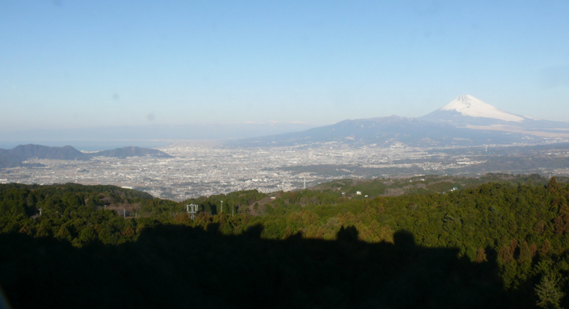 南箱根グランビューベランダから富士山