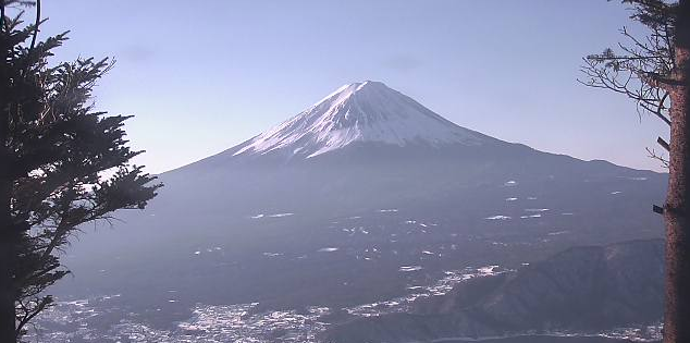 新道峠から富士山