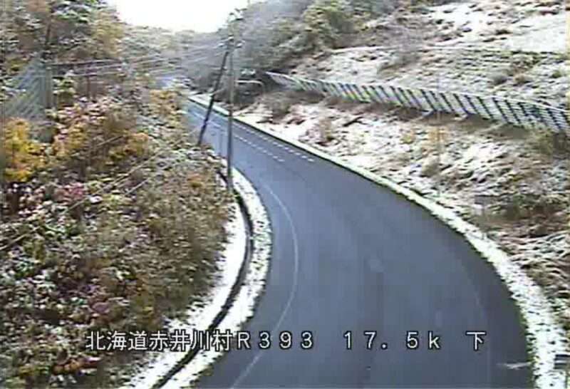 毛無峠ライブカメラ(北海道赤井川村常磐)2025年10月20日 8時5分