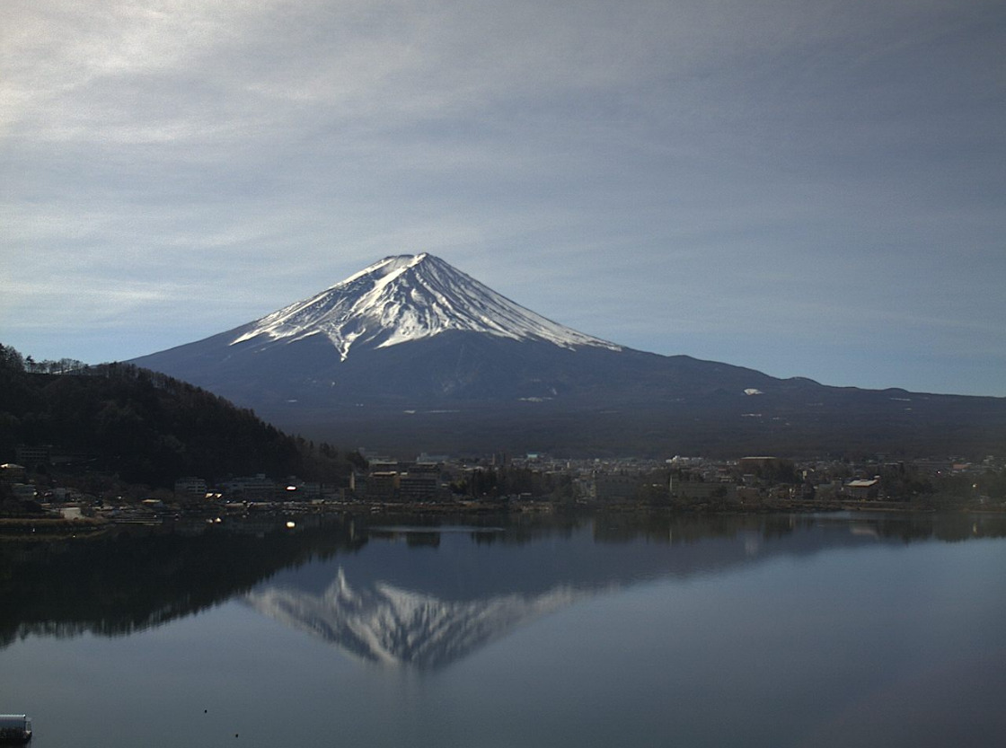 KUKUNA河口湖逆さ富士ライブカメラ(山梨県富士河口湖町浅川)