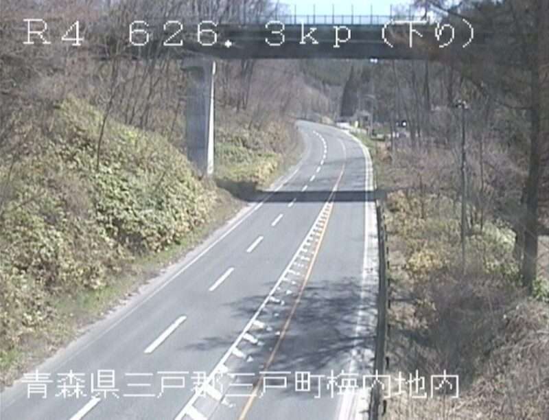 国道4号三戸梅内ライブカメラ(青森県三戸町梅内)