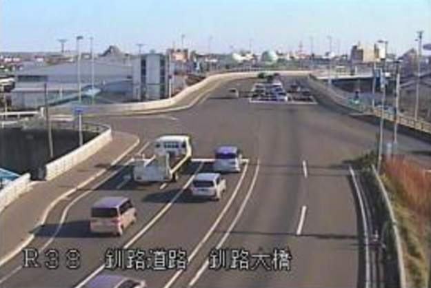 釧路大橋付近から国道38号