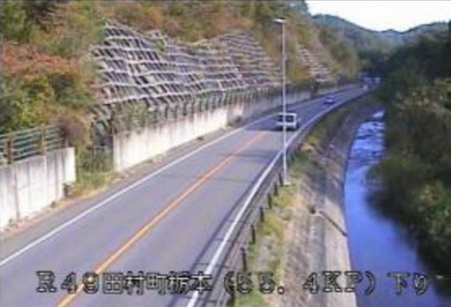 田村町栃本から国道49号