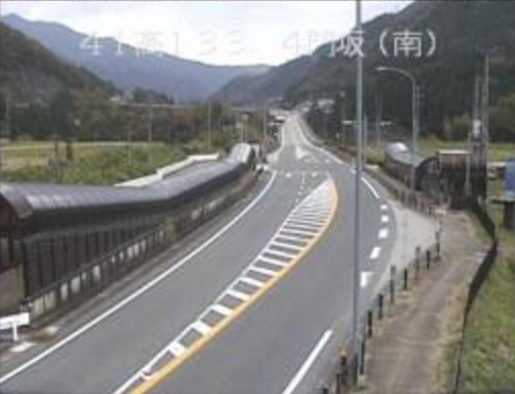 門坂南地点から国道41号