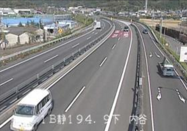 内谷から国道1号藤枝バイパス