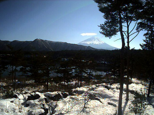 いやしの宿ひがしむらから富士山・西湖・青木ヶ原樹海
