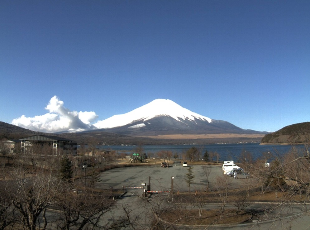 富士五湖TV山中湖平野富士山ライブカメラ(山梨県山中湖村平野)