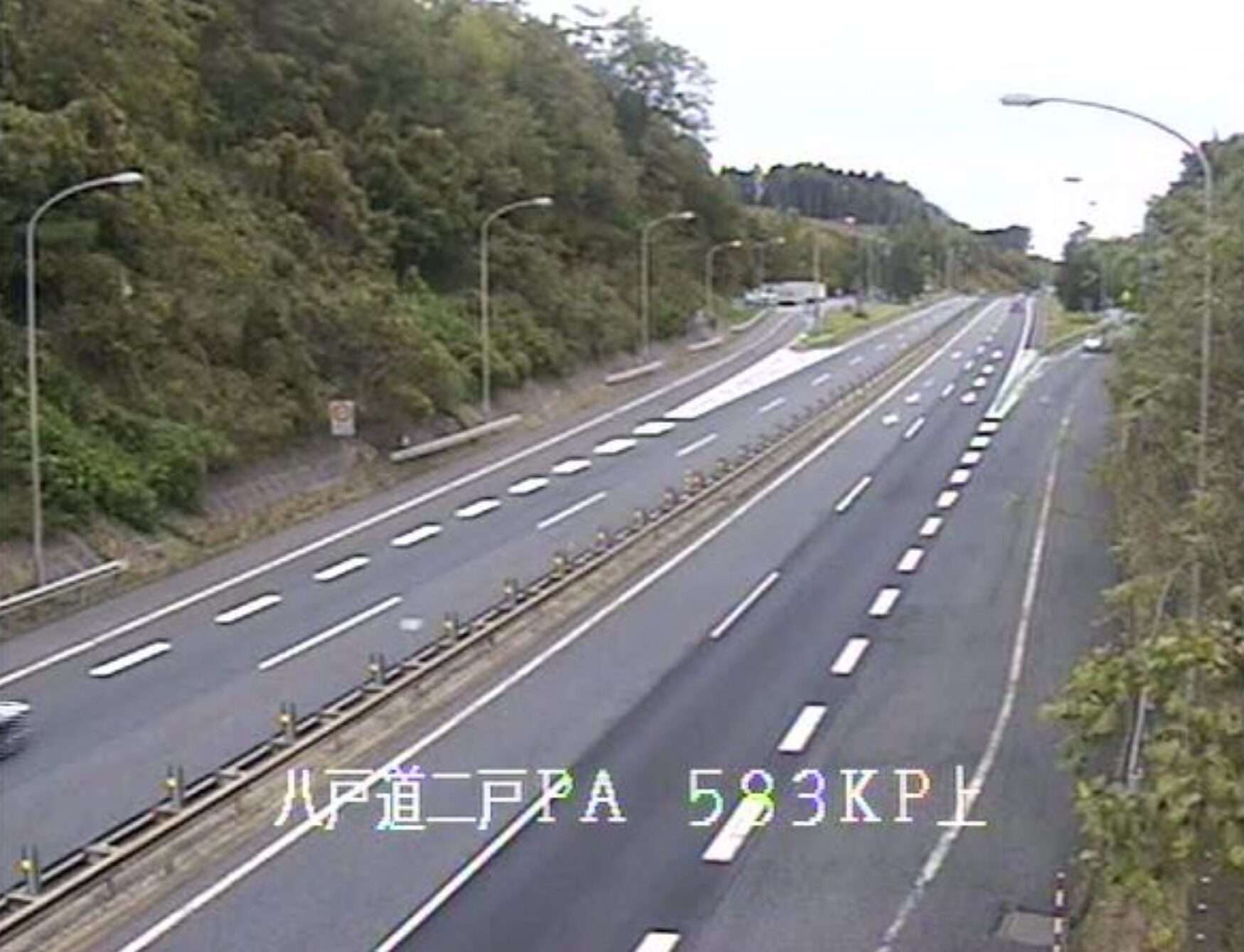 八戸自動車道二戸パーキングエリアライブカメラ(岩手県二戸市福田)