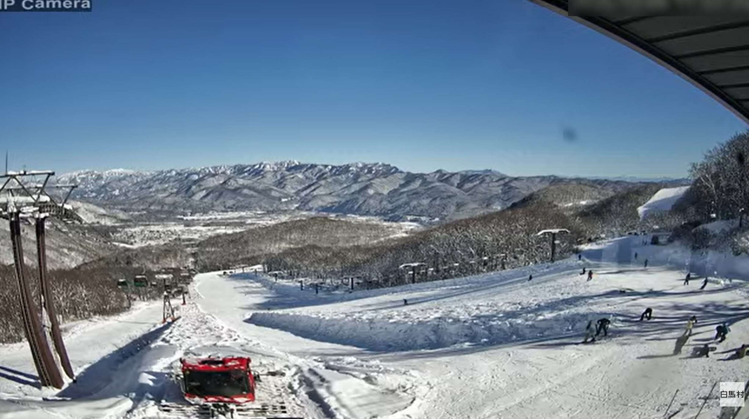 白馬八方尾根スキー場黒菱平山麓ライブカメラ(長野県白馬村北城)