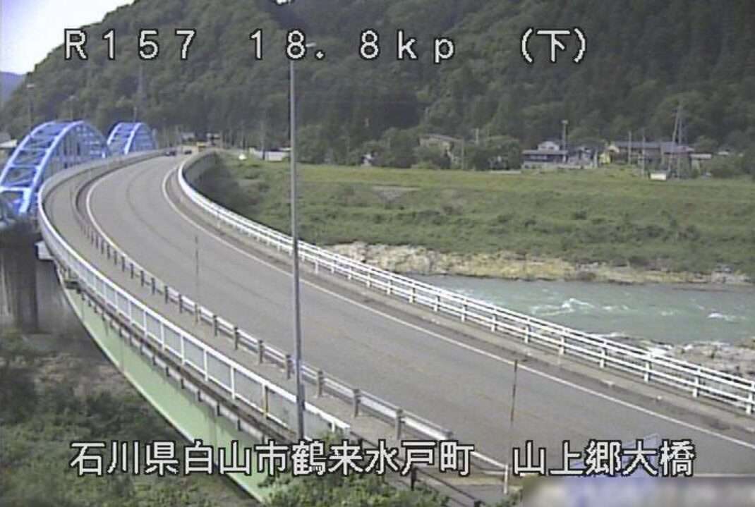 国道157号山上郷大橋ライブカメラ(石川県白山市鶴来)
