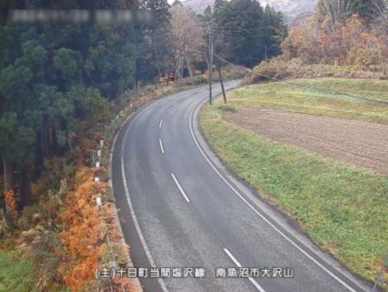 新潟県道76号十日町当間塩沢線大沢山ライブカメラ(新潟県南魚沼市大沢)