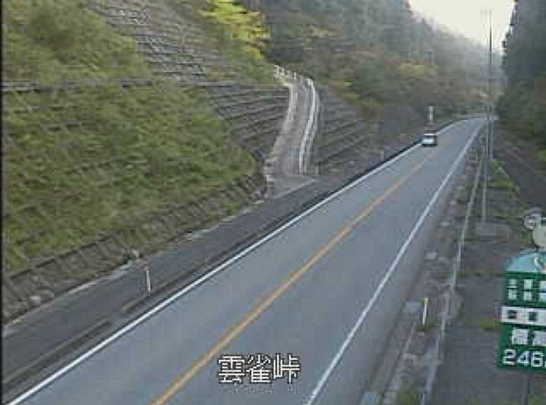 山口県道32号萩秋芳線雲雀峠ライブカメラ(山口県萩市明木)