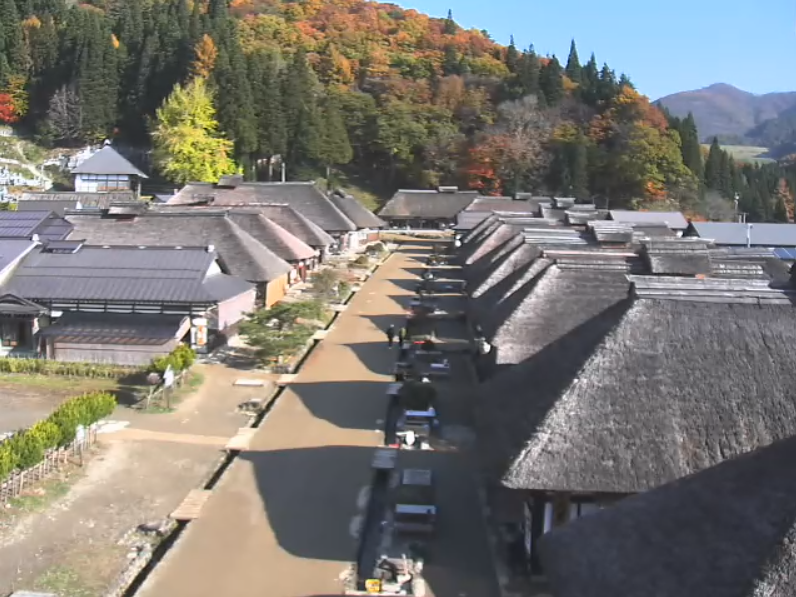 大内宿ライブカメラ(福島県下郷町大内)