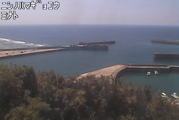 西之浜漁港から口之島周辺海域