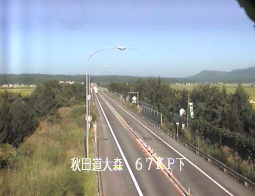 秋田自動車道大森ライブカメラ(秋田県横手市大森町板井田)