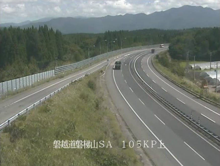 磐越自動車道磐梯山サービスエリアライブカメラ(福島県磐梯町更科)