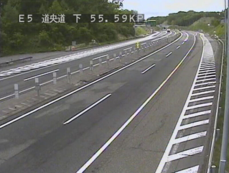 道央自動車道苫小牧中央インターチェンジライブカメラ(北海道苫小牧市高丘)