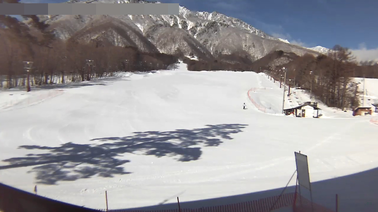 爺ガ岳スキー場ライブカメラ(長野県大町市平)