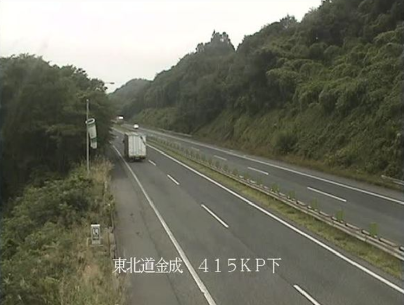 東北自動車道金成ライブカメラ(岩手県一関市萩荘)