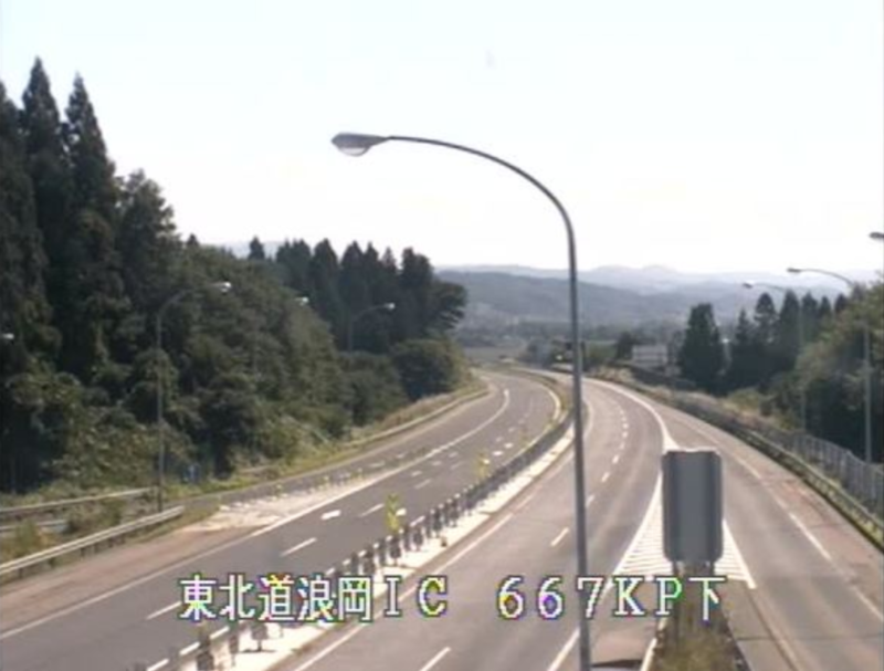 東北自動車道浪岡インターチェンジライブカメラ(青森県青森市浪岡長沼)