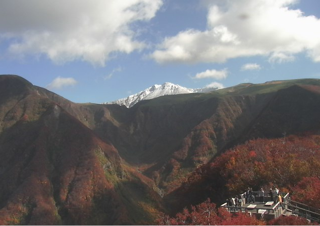 鉾立山荘鳥海山全景ライブカメラ 秋田県にかほ市象潟町 ライブカメラdb