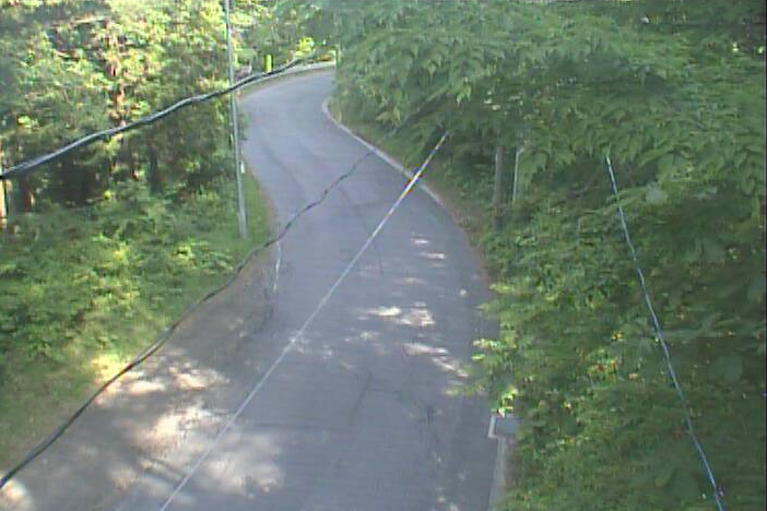 白浜峠から岩手県道41号重茂半島線(山田から宮古方面)が見えるライブカメラ。