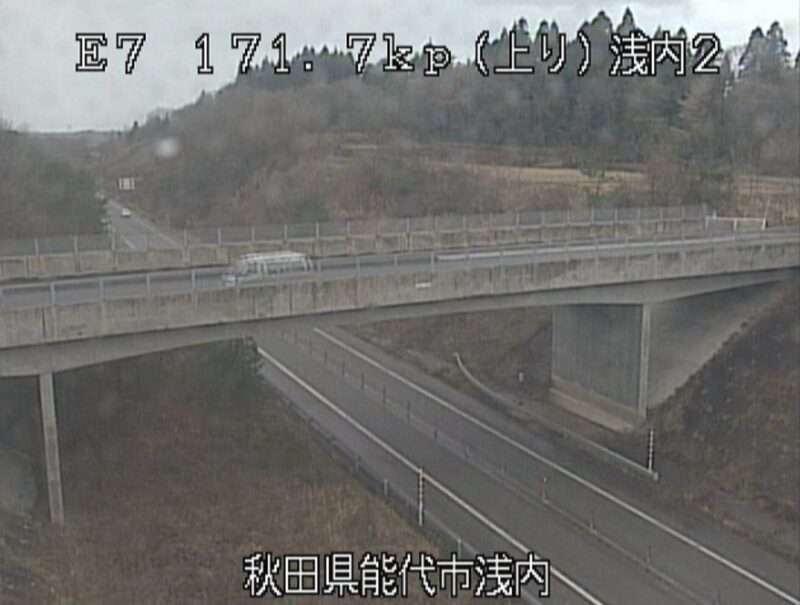 秋田自動車道浅内ライブカメラ(秋田県能代市浅内)