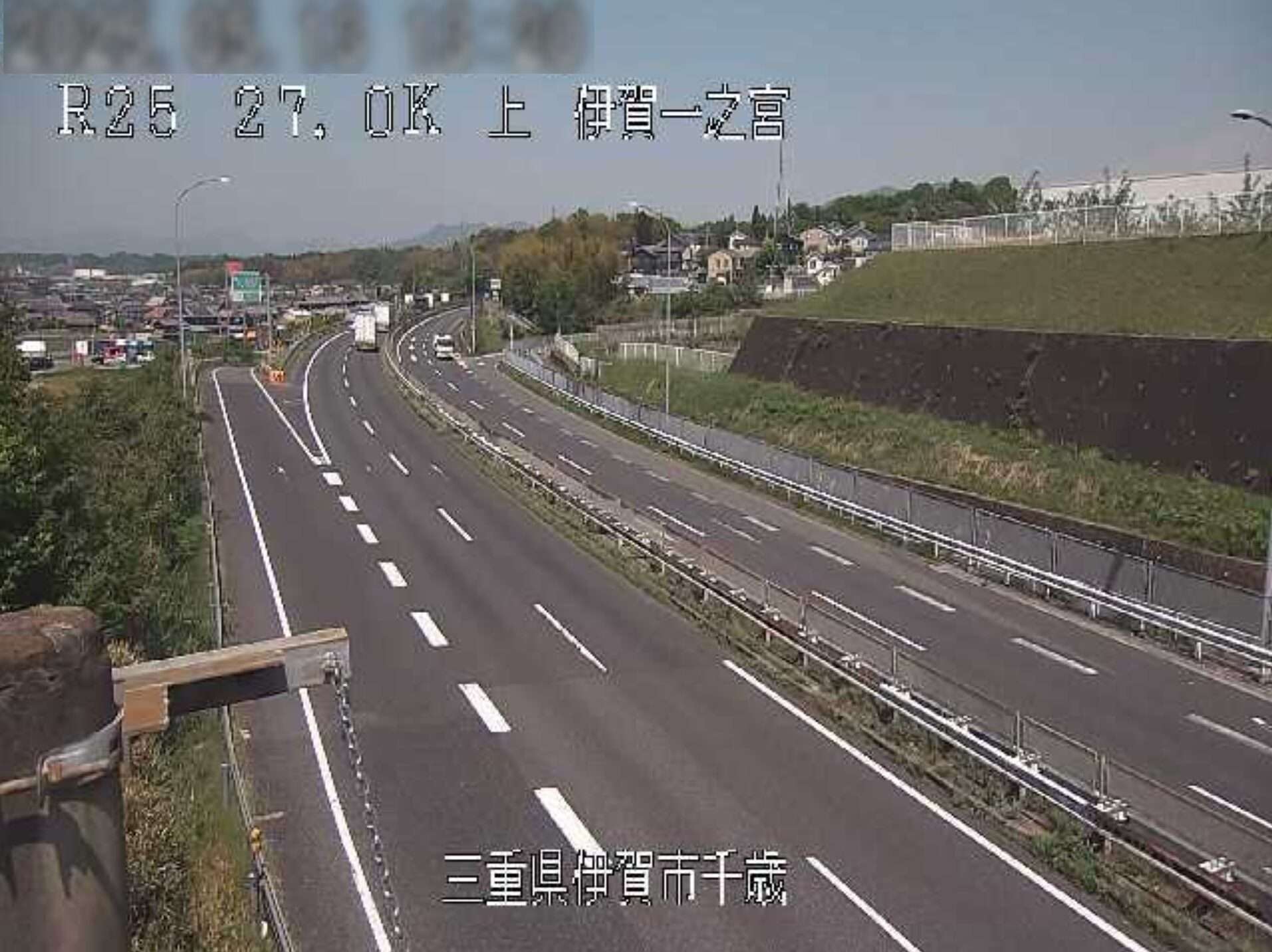 名阪国道伊賀一之宮インターチェンジライブカメラ(三重県伊賀市千歳)