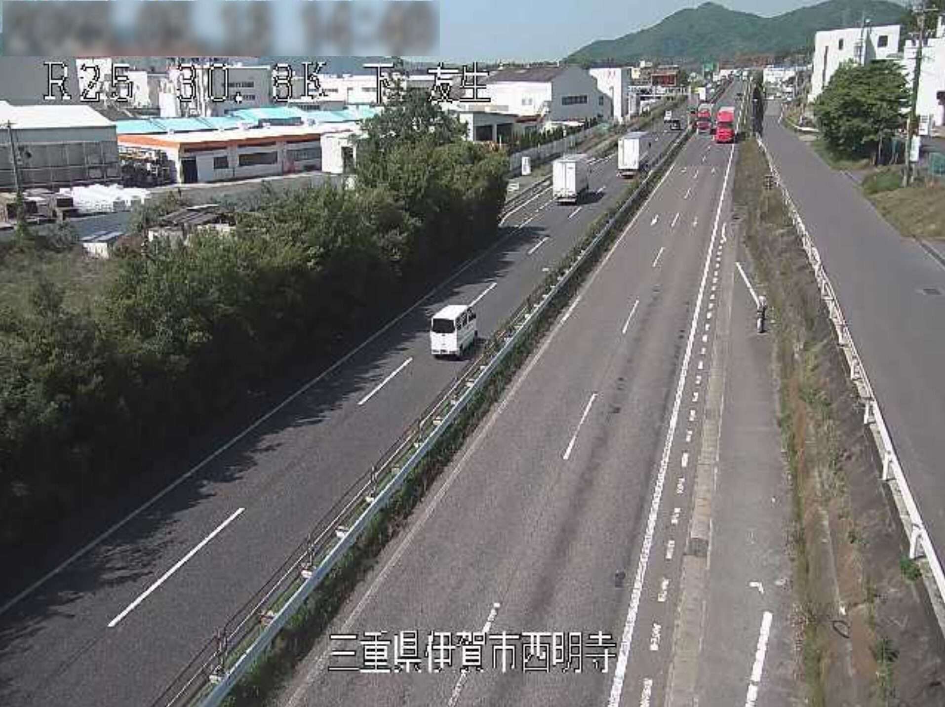 名阪国道友生ライブカメラ(三重県伊賀市西明寺)