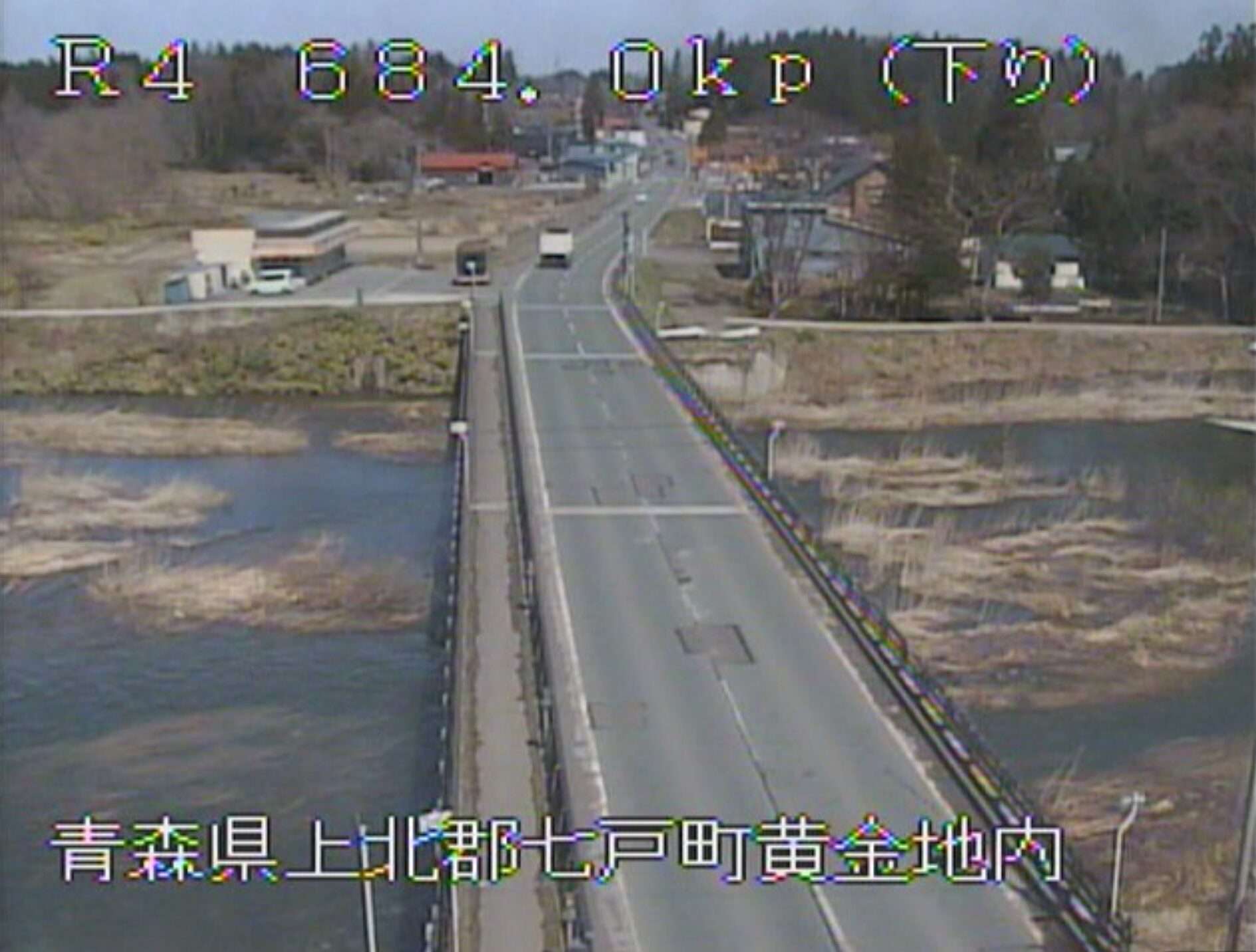 国道4号坪橋ライブカメラ(青森県七戸町坪川原)