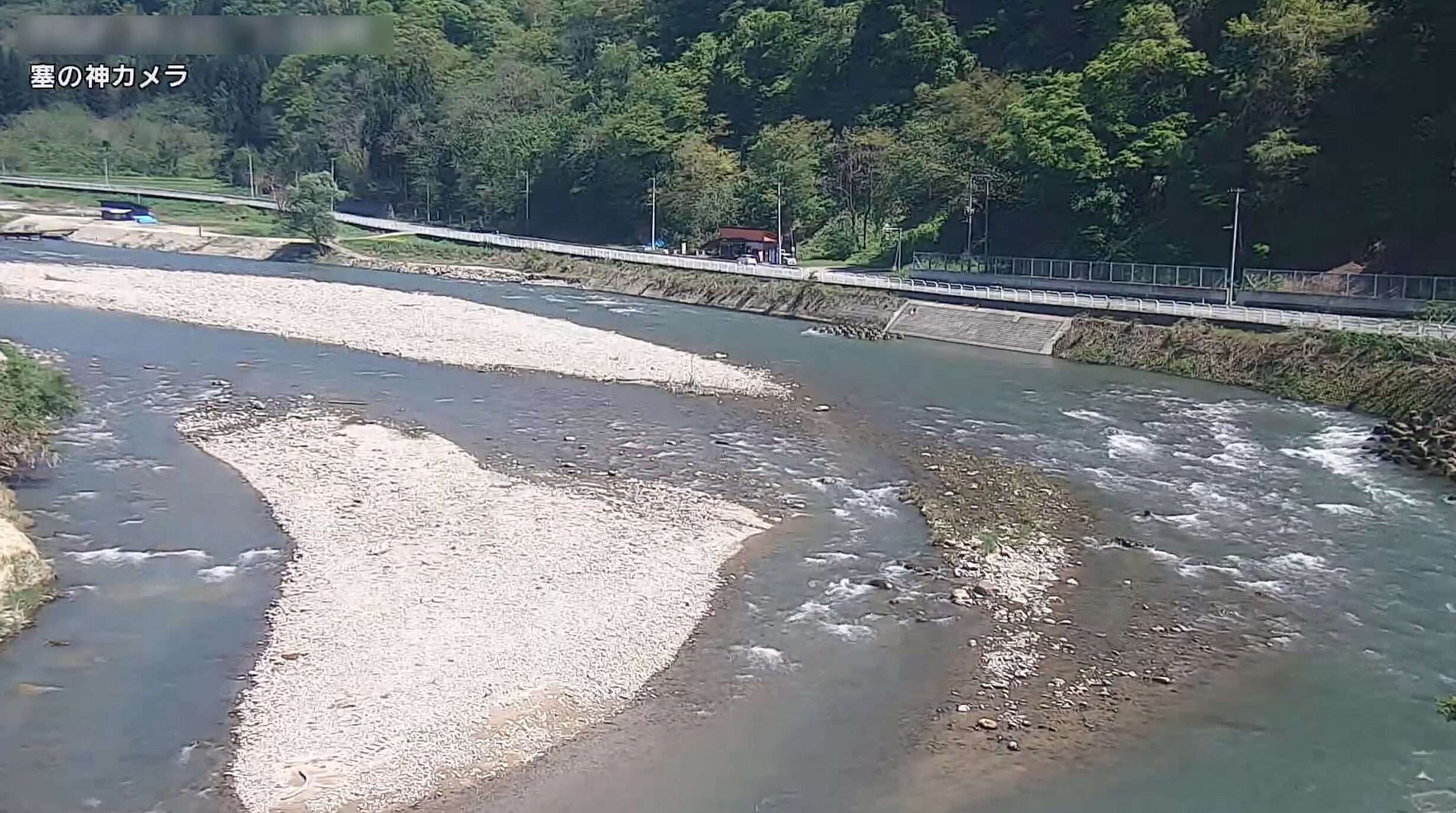 最上小国川塞の神ライブカメラ(山形県舟形町長沢)