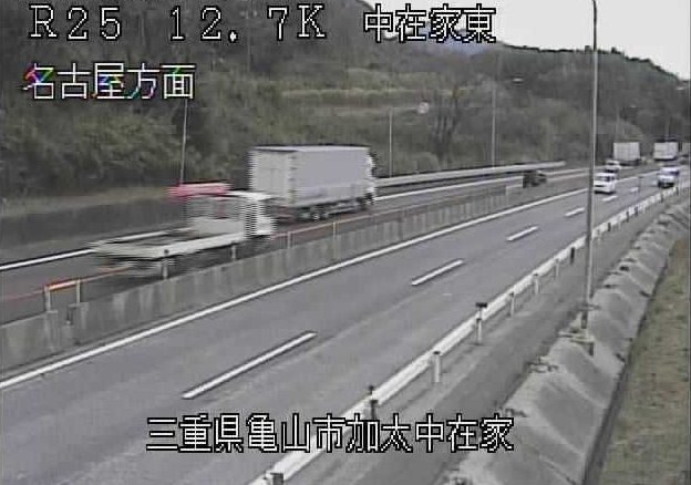 中在家東から名阪国道(国道25号バイパス)