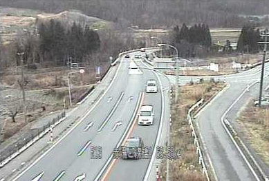 国道13号赤湯跨線橋ライブカメラ(山形県南陽市新田)