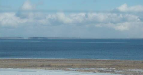 別海北方展望塔から国後島方面(北方領土)・野付半島・オホーツク海