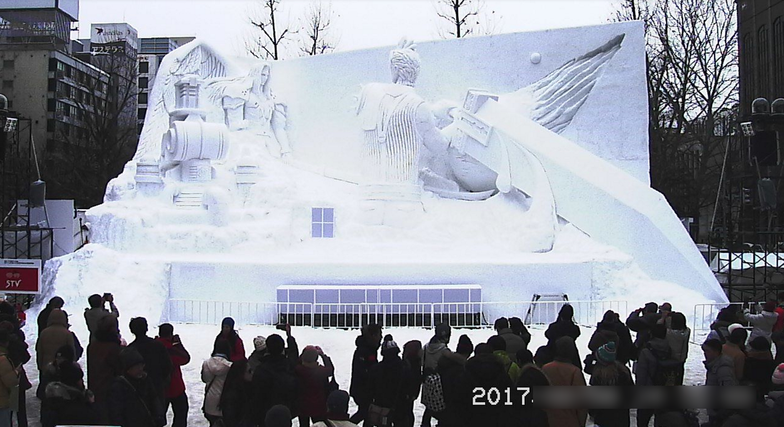 2017さっぽろ雪まつりSTV広場雪のファイナルファンタジー雪像ライブカメラ(北海道札幌市中央区)