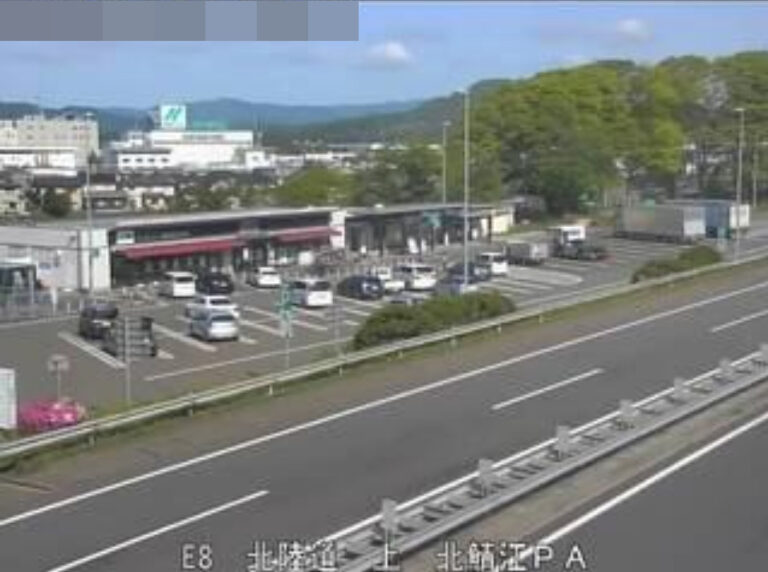 北陸自動車道北鯖江パーキングエリア上りライブカメラ(福井県鯖江市下河端町) ライブカメラDB