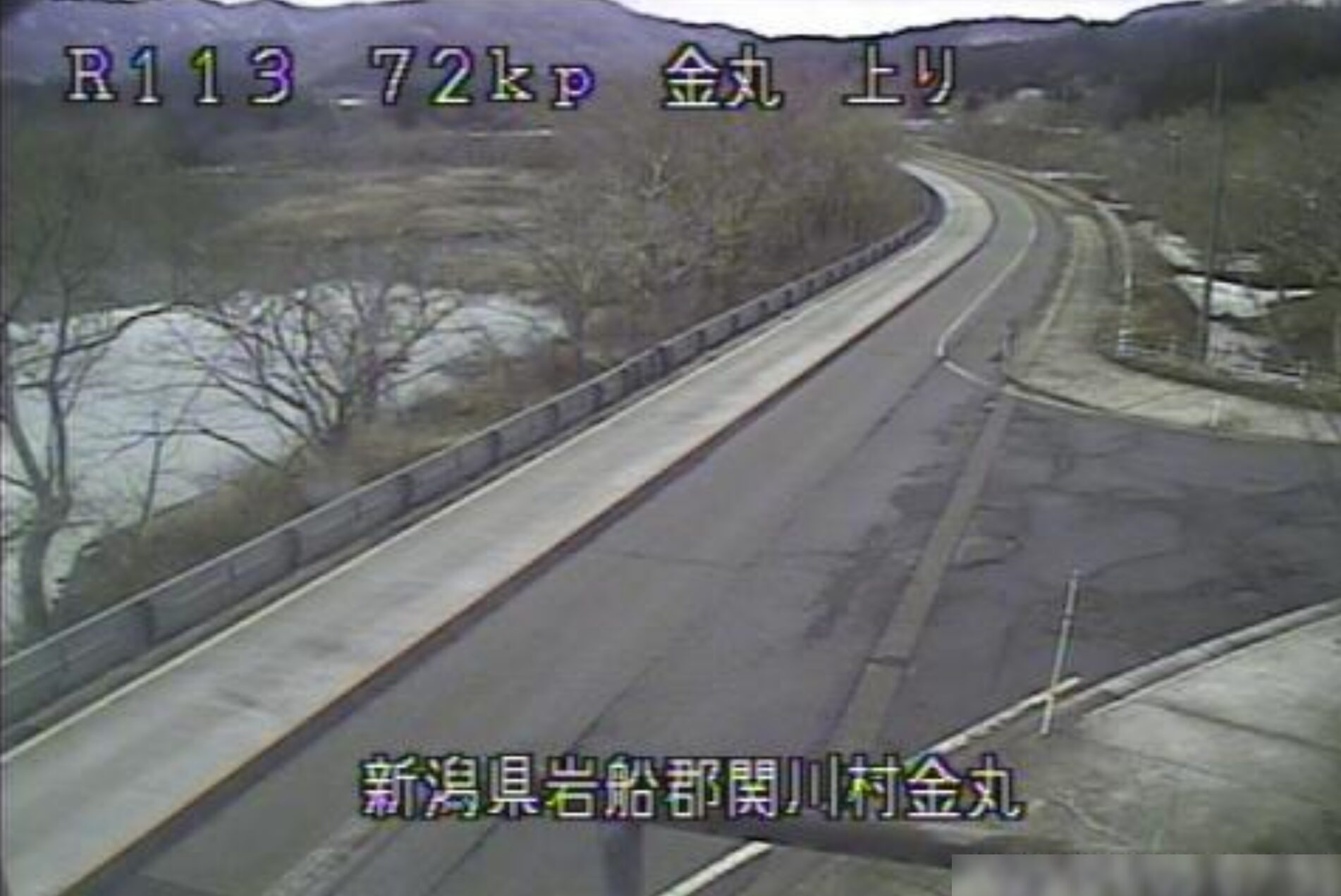 国道113号金丸ライブカメラ(新潟県関川村金丸)