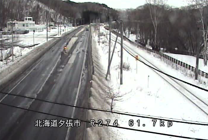 国道274号夕張市滝ノ上