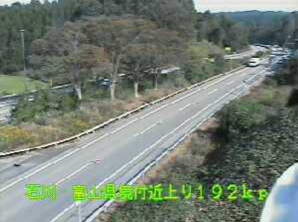 北陸自動車道石川県富山県境付近ライブカメラ(富山県小矢部市内山)