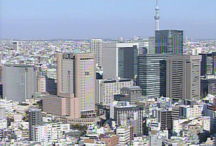 千代田区役所本庁舎から千代田区南東方面・東京スカイツリー